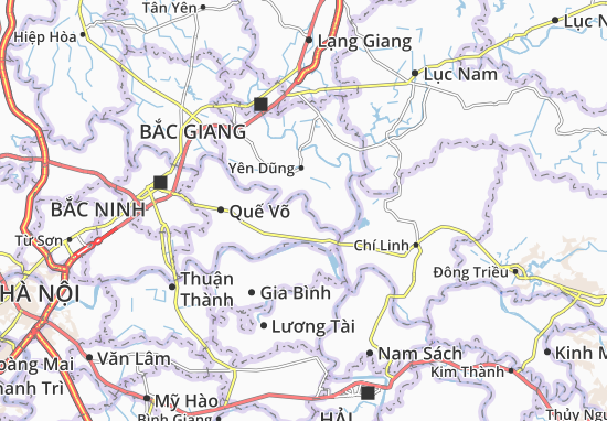 Kaart Plattegrond Phù Lãng