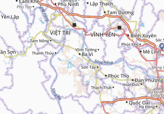 Karte Stadtplan Tiên Phong