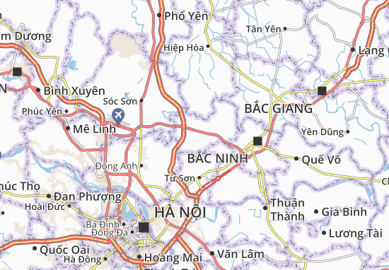 Karte Stadtplan Yên Phong