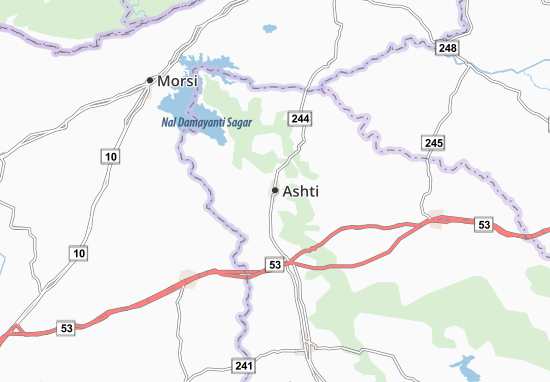 Karte Stadtplan Ashti