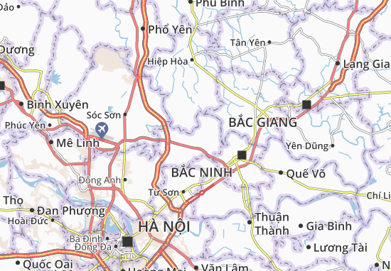 Kaart Plattegrond Yên Trung