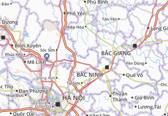 Karte Stadtplan Mai Đình