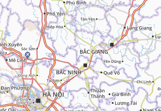 Karte Stadtplan Vân Hà