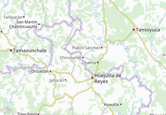 Kaart Plattegrond Chiconamel