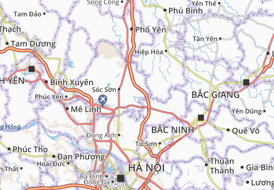 Kaart Plattegrond Xuân Giang