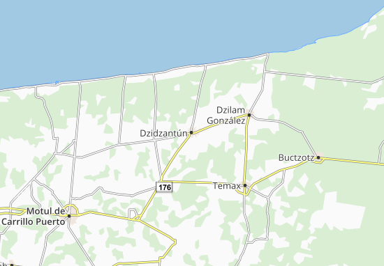 Dzidzantún Map