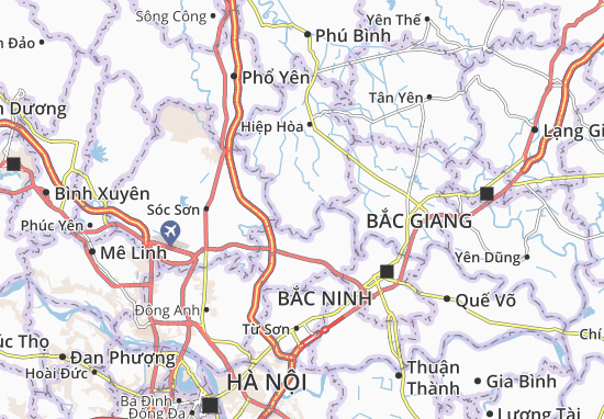 Karte Stadtplan Châu Minh