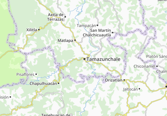 Karte Stadtplan Tamazunchale