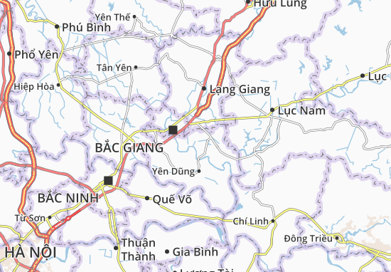 Kaart Plattegrond Hương Gián