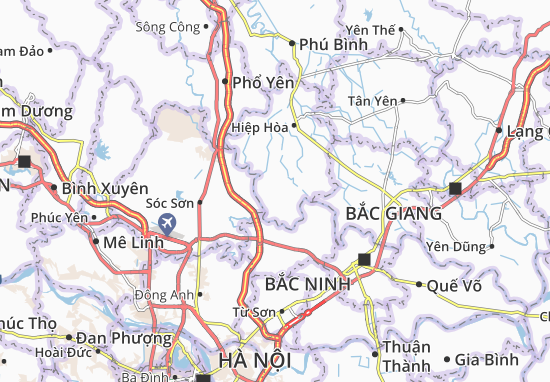 Karte Stadtplan Hương Lâm