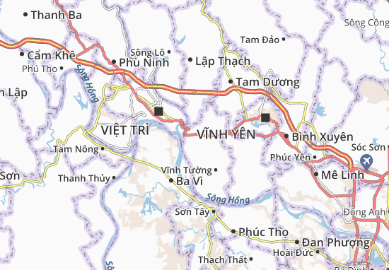 Karte Stadtplan Lũng Hòa