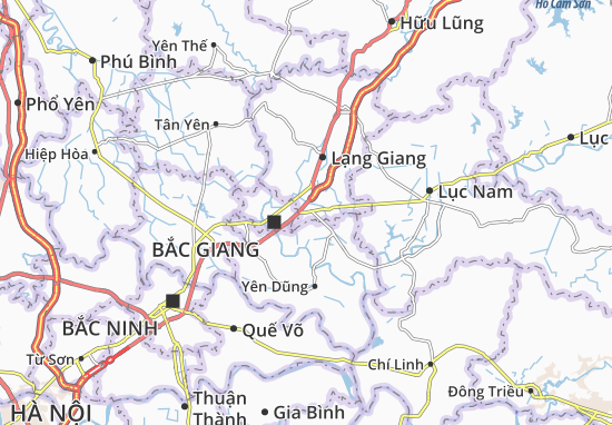 Karte Stadtplan Dĩnh Trì