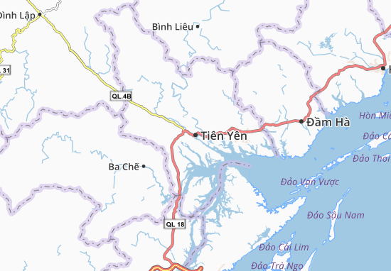 Kaart Plattegrond Tiên Yên