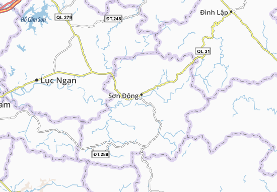Kaart Plattegrond Xã An Châu