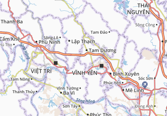 Kaart Plattegrond Hoàng Đan