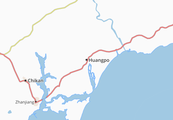 Kaart Plattegrond Huangpo