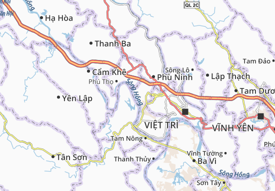 Kaart Plattegrond Xuân Lũng