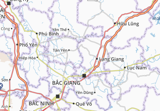 Kaart Plattegrond Liên Chung
