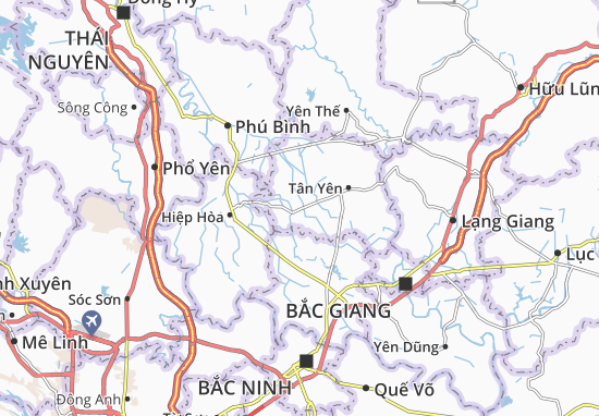 Karte Stadtplan Song Vân