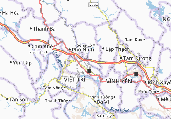 Kaart Plattegrond Hùng Lô