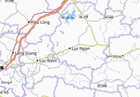 Kaart Plattegrond Lục Ngạn