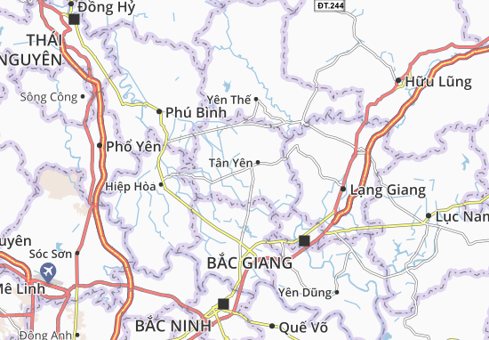 Karte Stadtplan Cao Xá