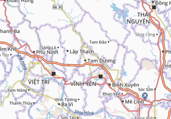 Karte Stadtplan Tam Dương