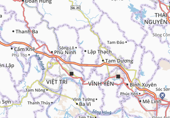 Kaart Plattegrond Xuân Lôi