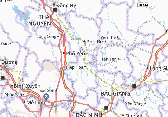 Karte Stadtplan Hoàng An