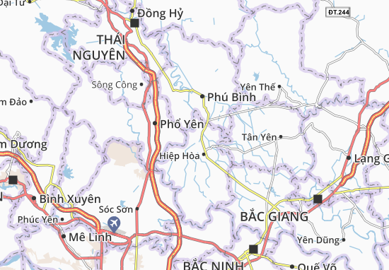 Kaart Plattegrond Hoàng Vân