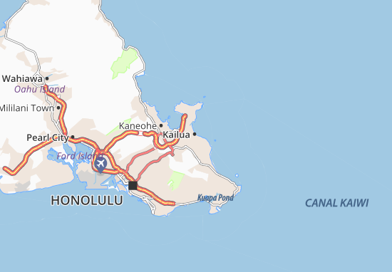 Kaart Plattegrond Kailua
