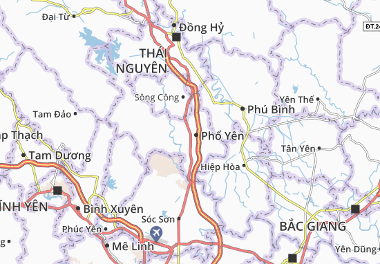 Karte Stadtplan Ba Hàng