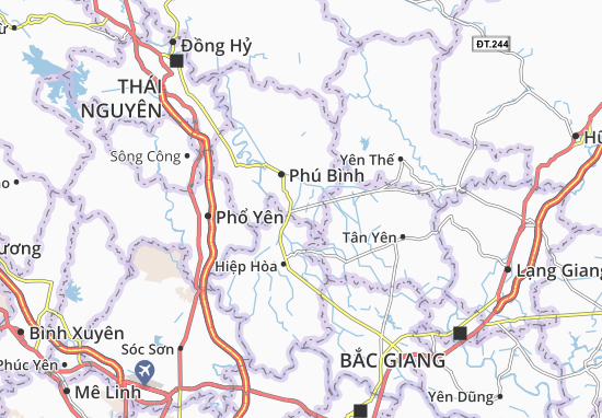Kaart Plattegrond Thanh Ninh