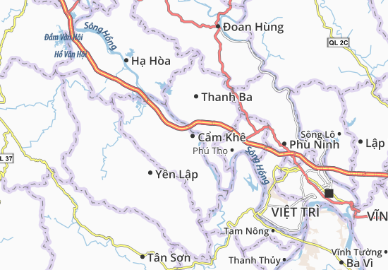 Kaart Plattegrond Cẩm Khê
