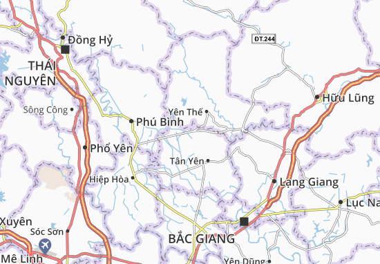 Mapa Xã Nhã Nam