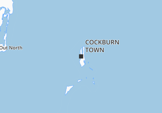 Karte Stadtplan Cockburn Town