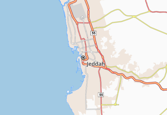 Kaart Plattegrond Jeddah