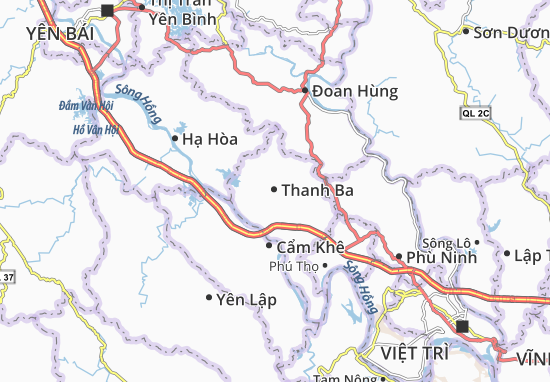 Karte Stadtplan Thanh Ba