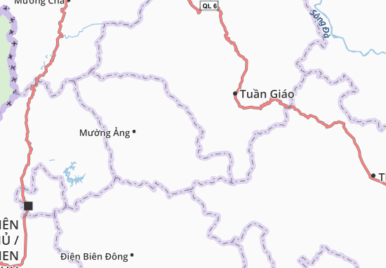 Kaart Plattegrond Búng Lao
