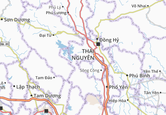 Karte Stadtplan Tân Cương