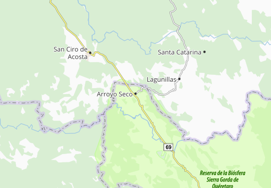 Karte Stadtplan Arroyo Seco