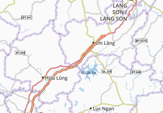 Karte Stadtplan Xã Chi Lăng