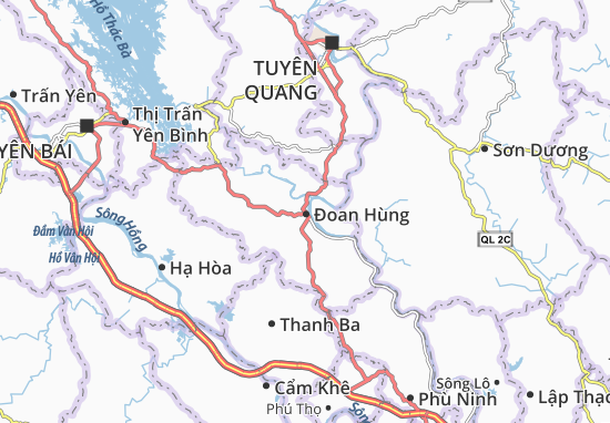Karte Stadtplan Đoan Hùng