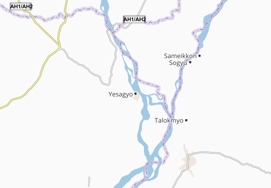 Karte Stadtplan Yesagyo