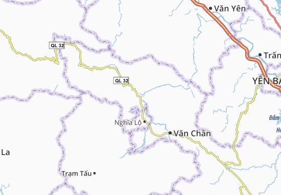 Karte Stadtplan Nông Trường Liên Sơn