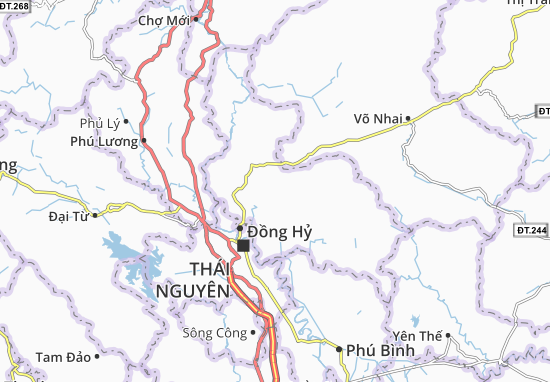 Karte Stadtplan Khe Mo