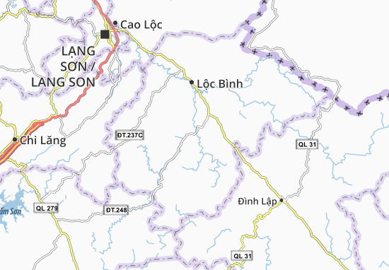 Kaart Plattegrond Đông Quan