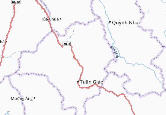 Karte Stadtplan Pú Nhung