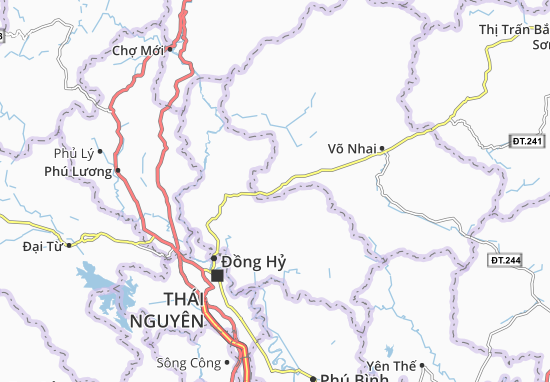 Karte Stadtplan La Hiên