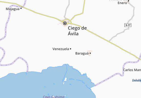 Kaart Plattegrond Venezuela
